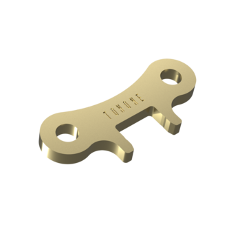 Tonone Bolt wingnut solid brass 