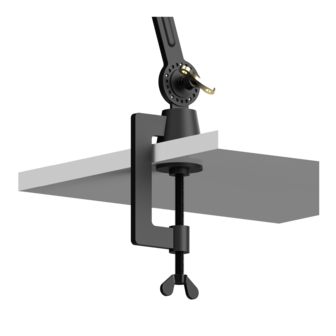 Tonone Bolt Desk 2 arm clamp smokey black