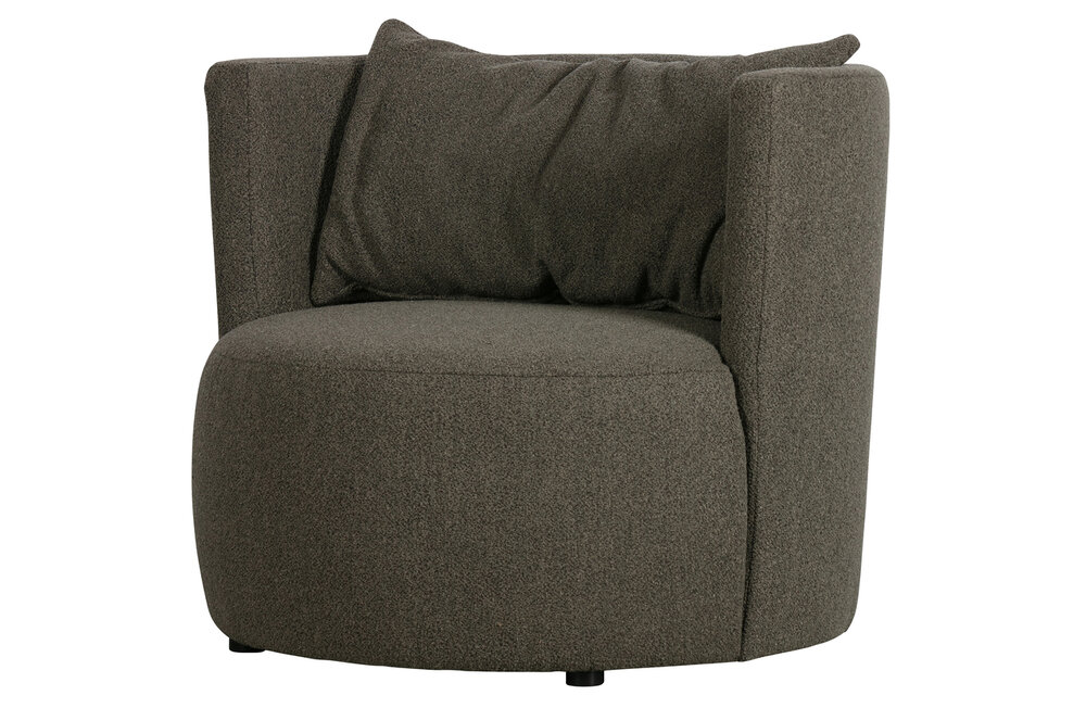 Vtwonen Explore fauteuil boucl&eacute; bruin