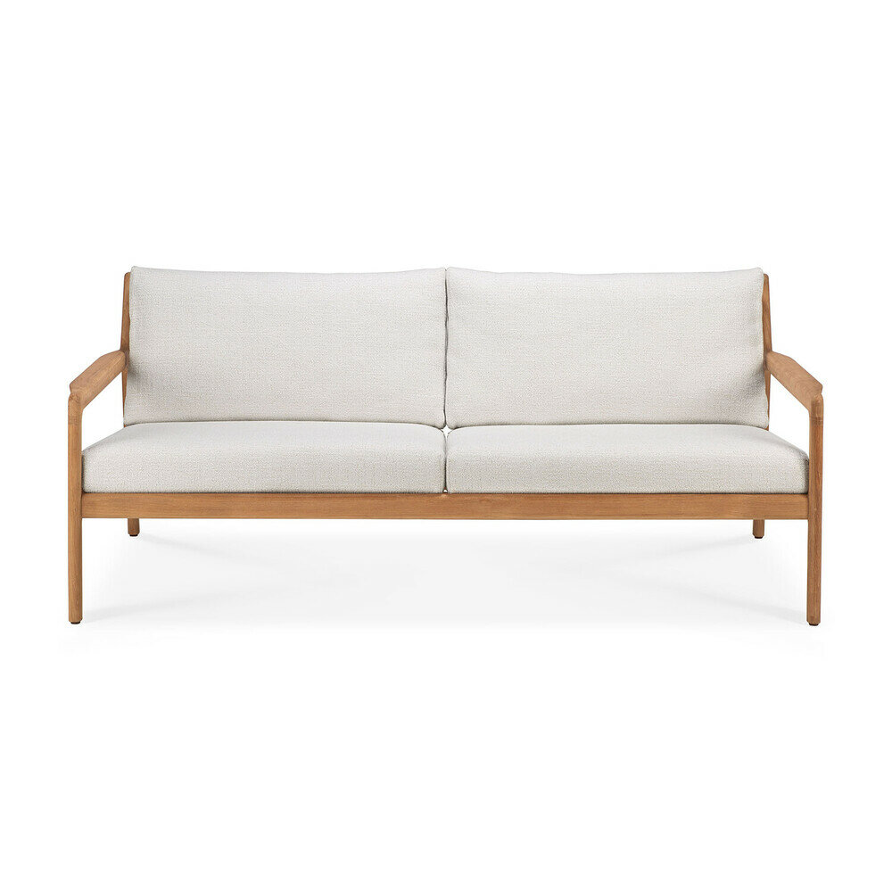 Ethnicraft outdoor teak 2zits bank Jack offwhite