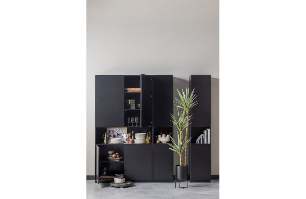 WOOOD Finca opbergkast 110cm zwart