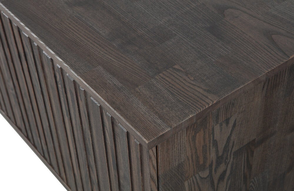 WOOOD Premium Gravure tv meubel 100 cm essen espresso