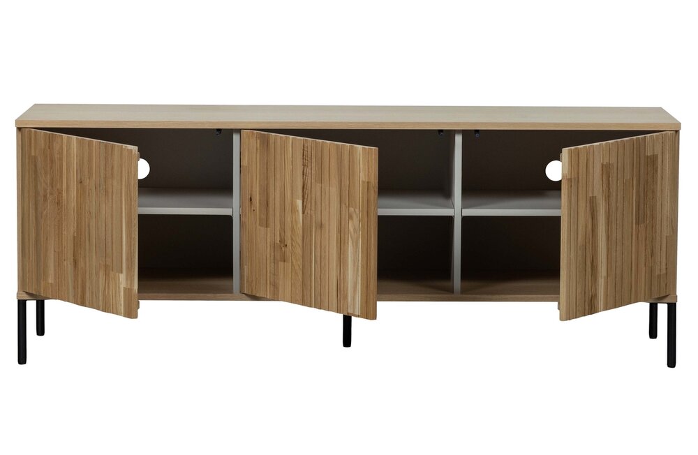 WOOOD Premium Gravure tv meubel 150 cm eiken blanke lak 
