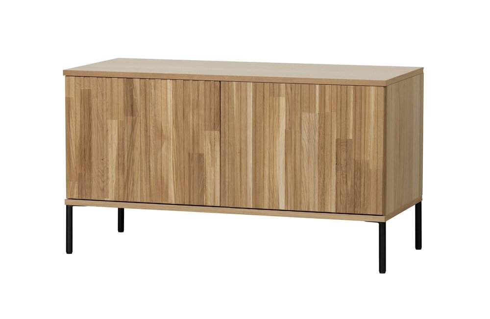 WOOOD Premium Gravure tv meubel 100 cm eiken blanke lak 
