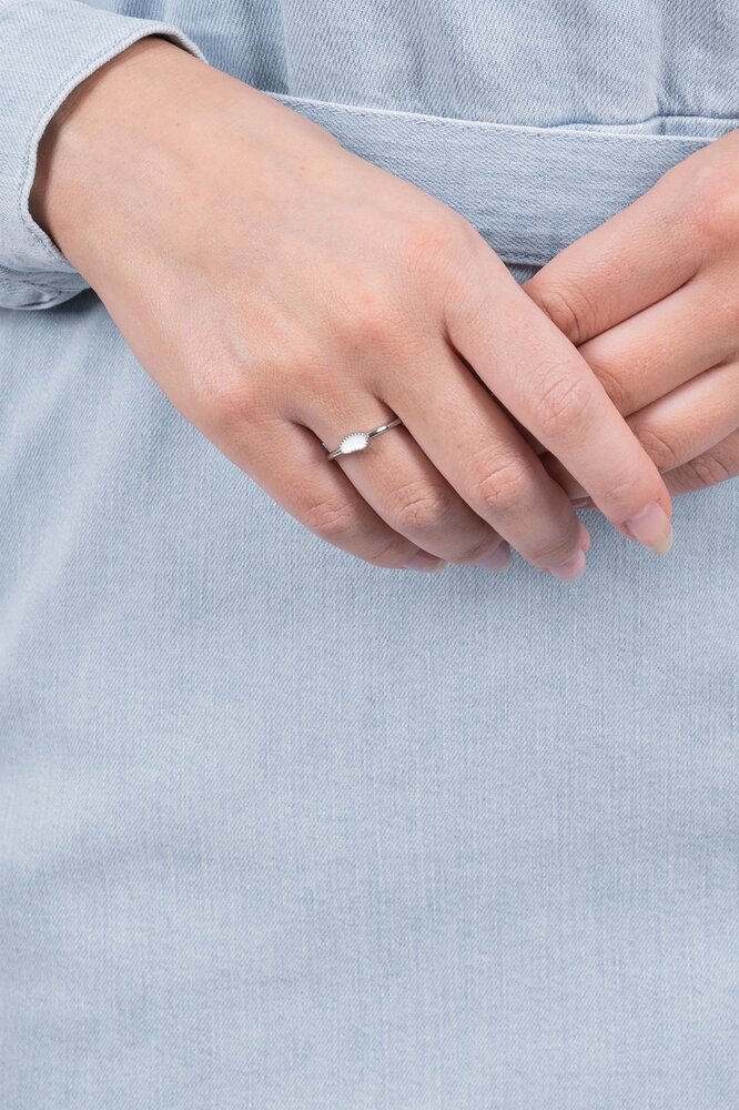 Zusss ring off white/zilver 