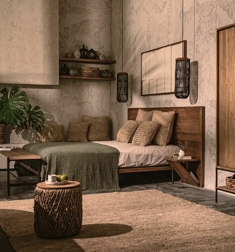 dBodhi Teak Outline Bed 280 Met Nachtkastjes