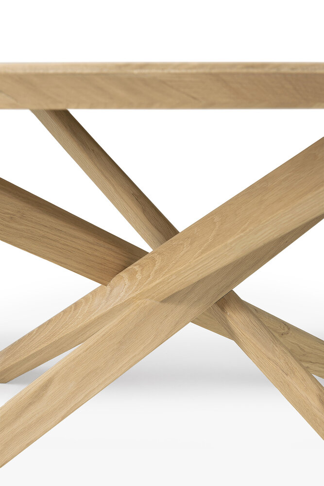 Ethnicraft Mikado round coffee table oak 