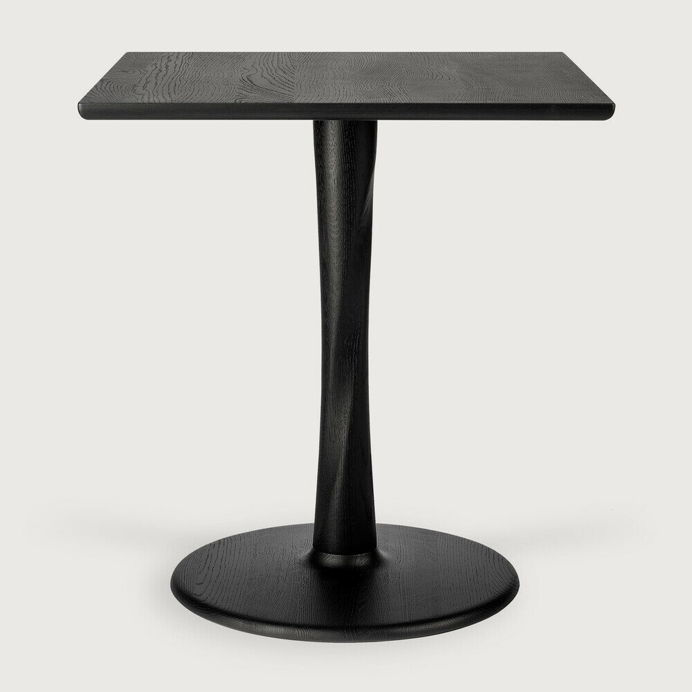 Ethnicraft Oak Torsion square black dining table