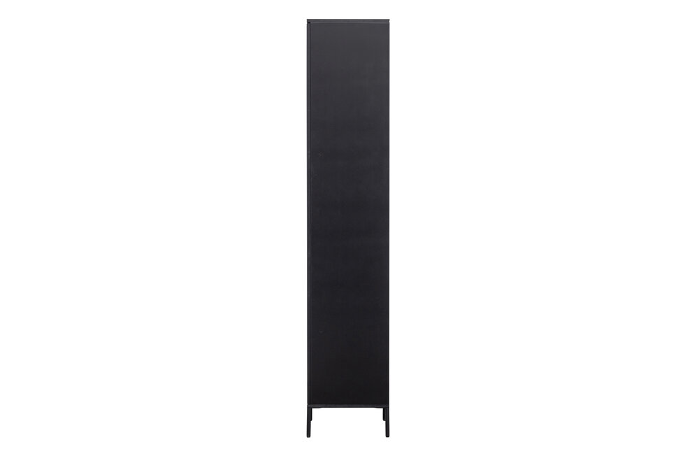 WOOOD Premium New Gravure hoge kast met lade grenen zwart