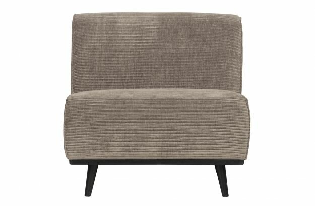 WOOOD Premium Statement 1-zits Element Brede Platte Rib Clay
