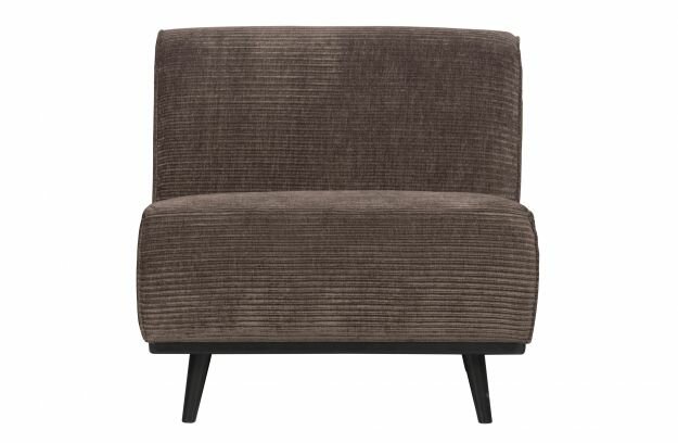 WOOOD Premium Statement 1-zits Element Brede Platte Rib Taupe