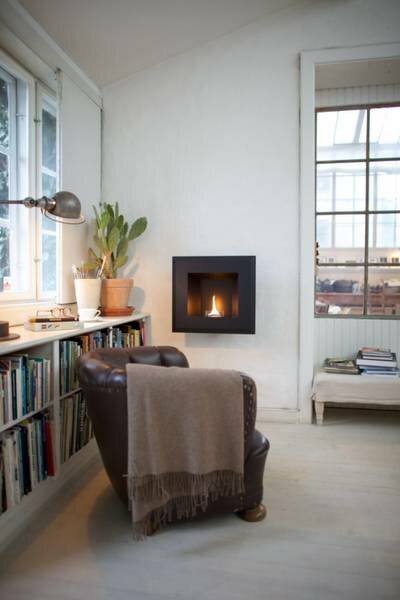 Tenderflame Solo 180 wandhaard black metall