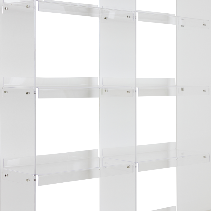 HKLIVING Modular acrylic cabinet 240 cm clear