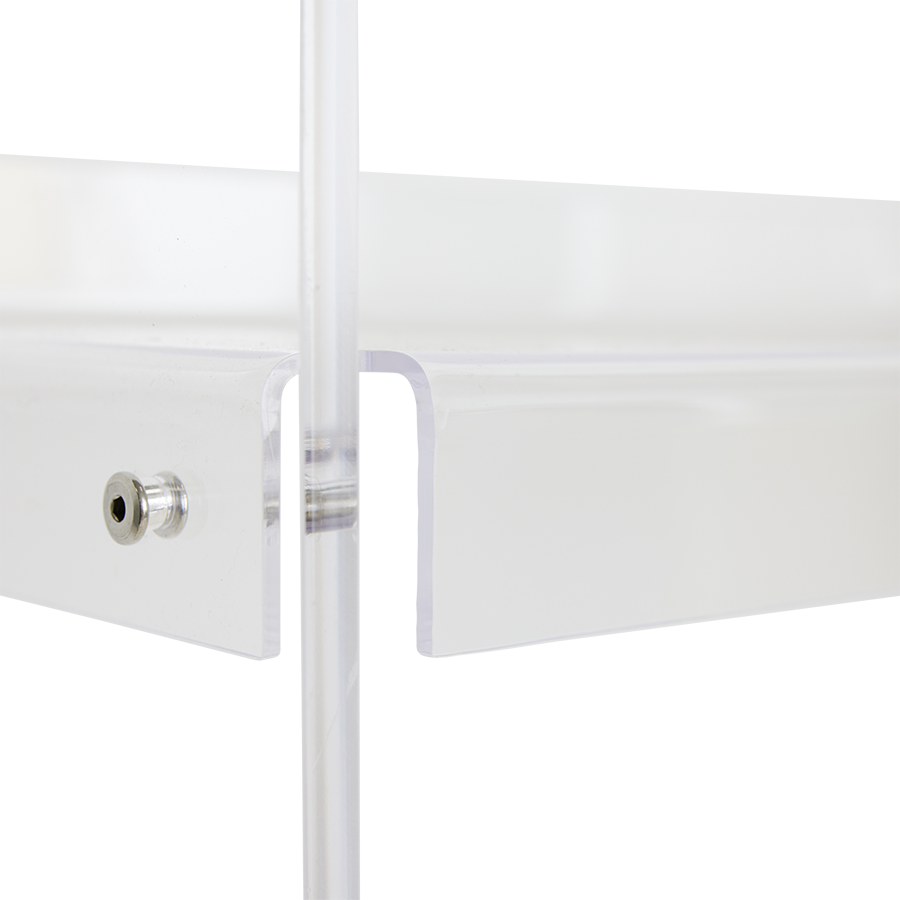 HKLIVING Modular acrylic cabinet 240 cm clear