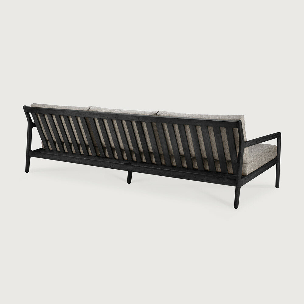 Ethnicraft Outdoor Jack Bank Mocha Fabric 3 Seater