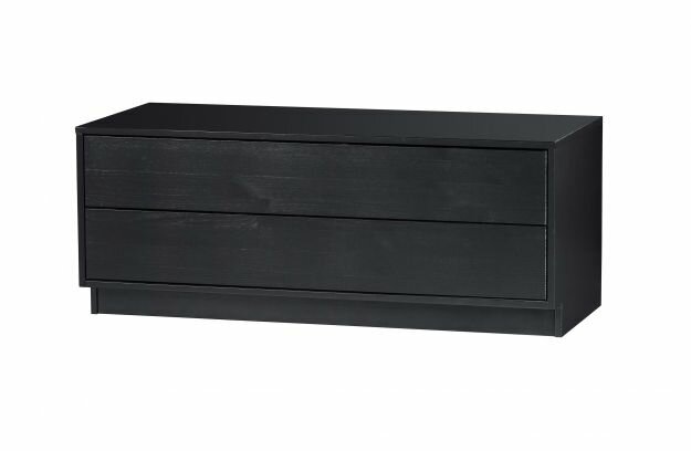 WOOOD Premium Finca Tv Meubel 100cm Grenen Diep Zwart