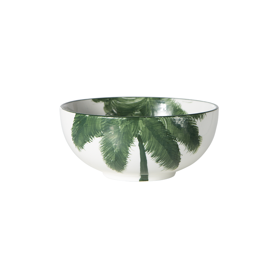 HKLIVING porcelain bowl palms, green