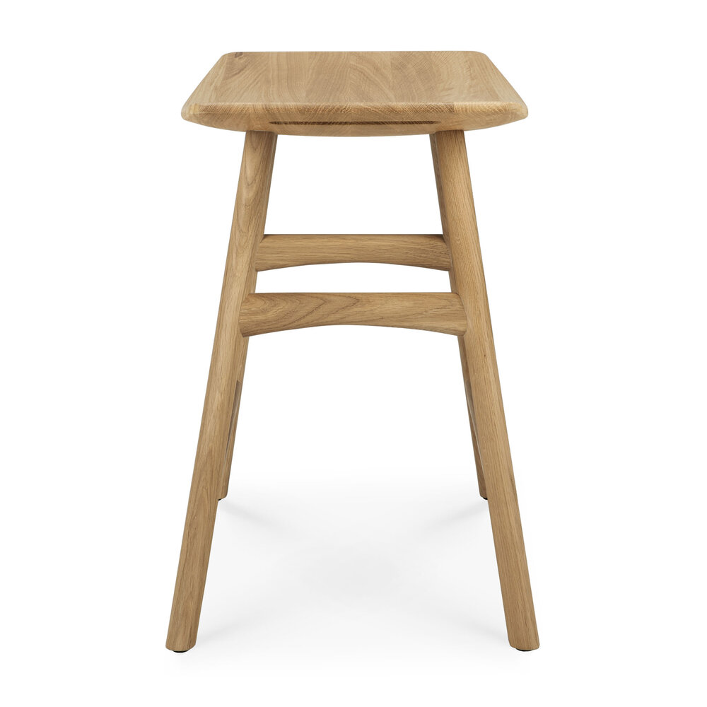 Ethnicraft Oak Osso stool low hardwax oil finish.
