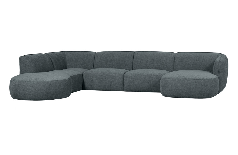 Woood Essentials Polly Bank U-vorm Links Blauw/Groen