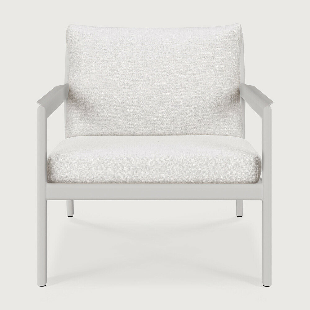 Ethnicraft Jack Outdoor Lounge Chair Aluminium Off White