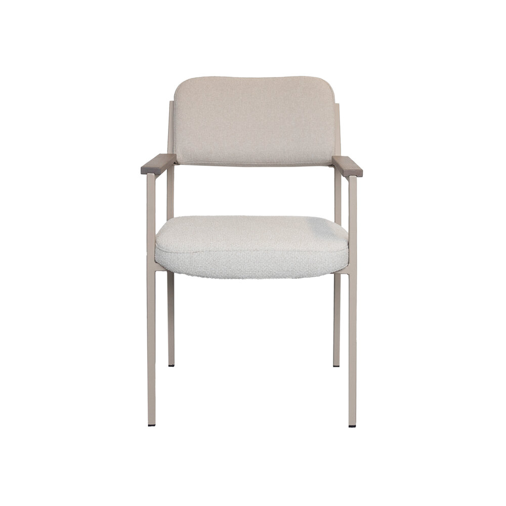 NOGA eetkamerstoel Levi taupe frame / duo stoffering