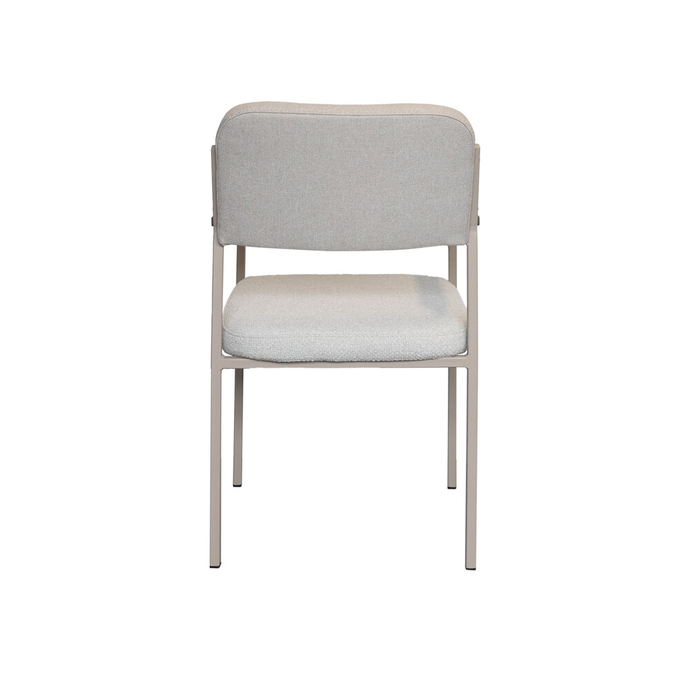 NOGA eetkamerstoel Levi taupe frame / duo stoffering
