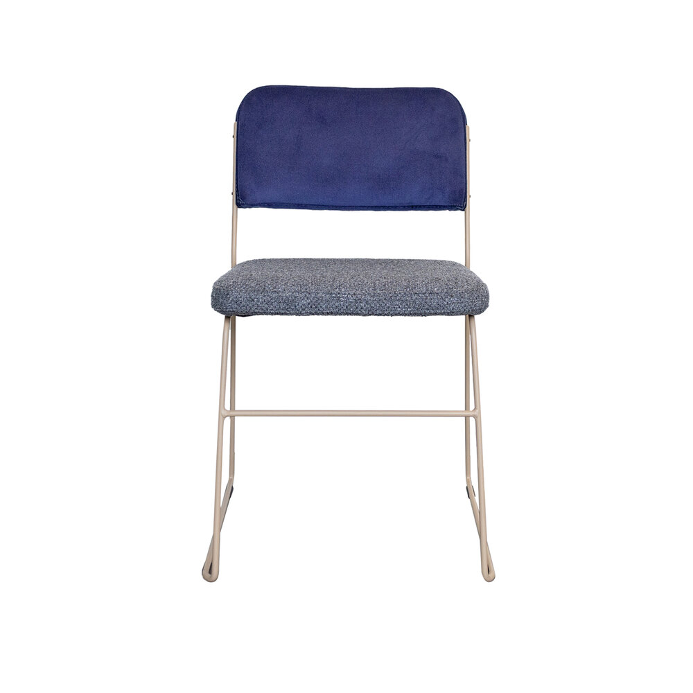 NOGA lima eetkamerstoel taupe frame / duo stoffering