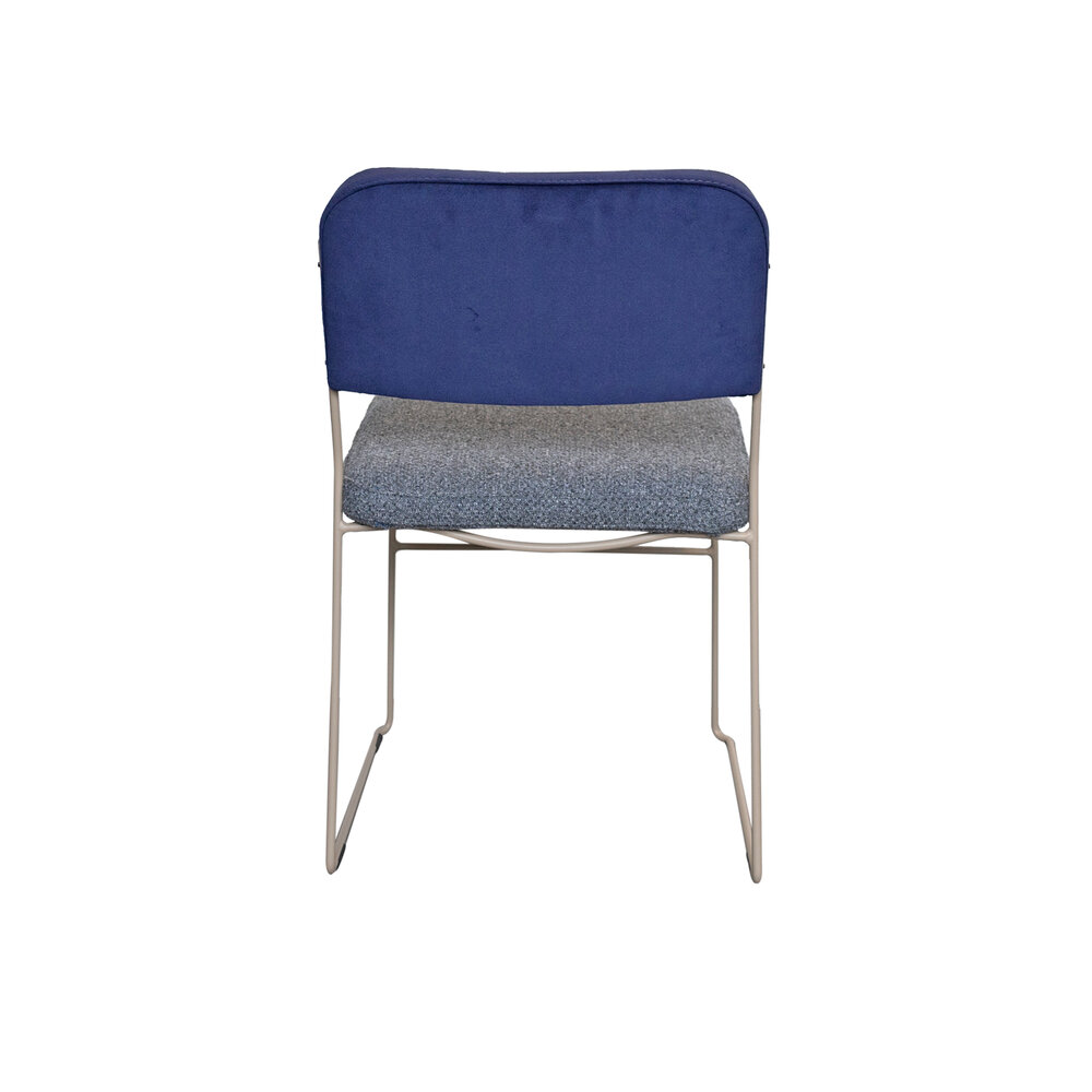 NOGA lima eetkamerstoel taupe frame / duo stoffering