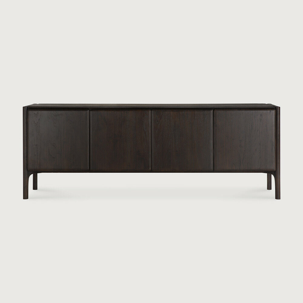 Ethnicraft PI 4 deurs dressoir teak donkerbruin