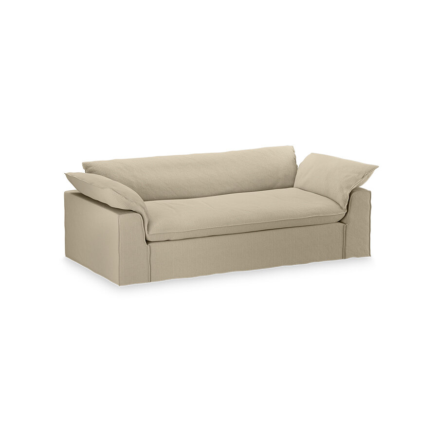 HKLIVING Nomad Corduroy Rib Hay 244cm