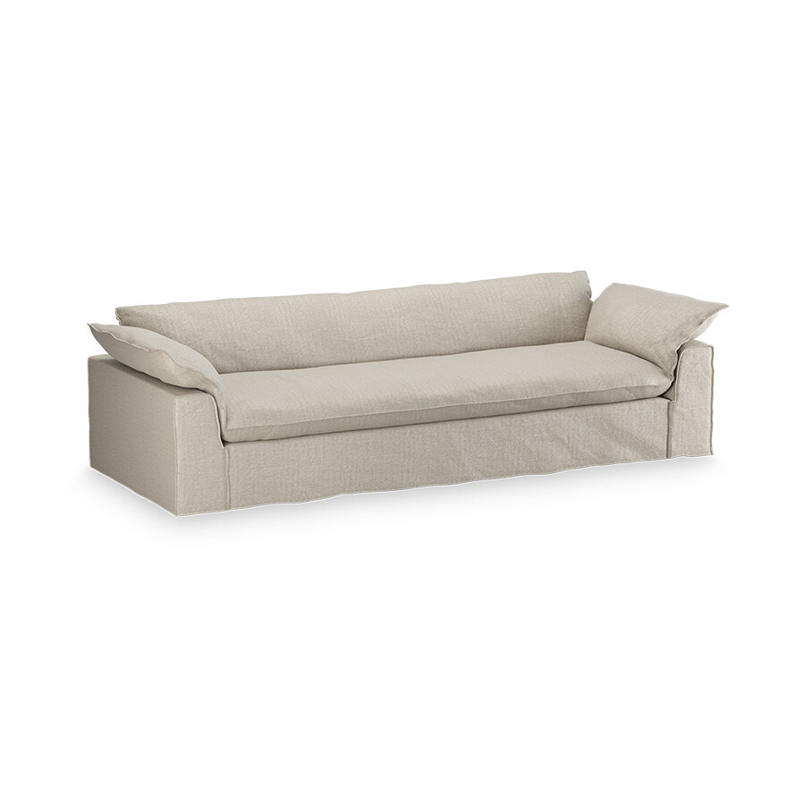 HKLIVING Nomad Couch Pure Ivory 305cm