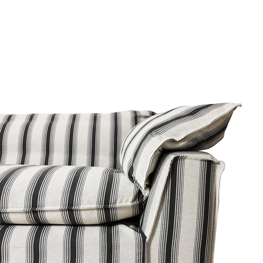 HKLIVING Nomad Couch Cover Rocco Chalkstripe 204cm 