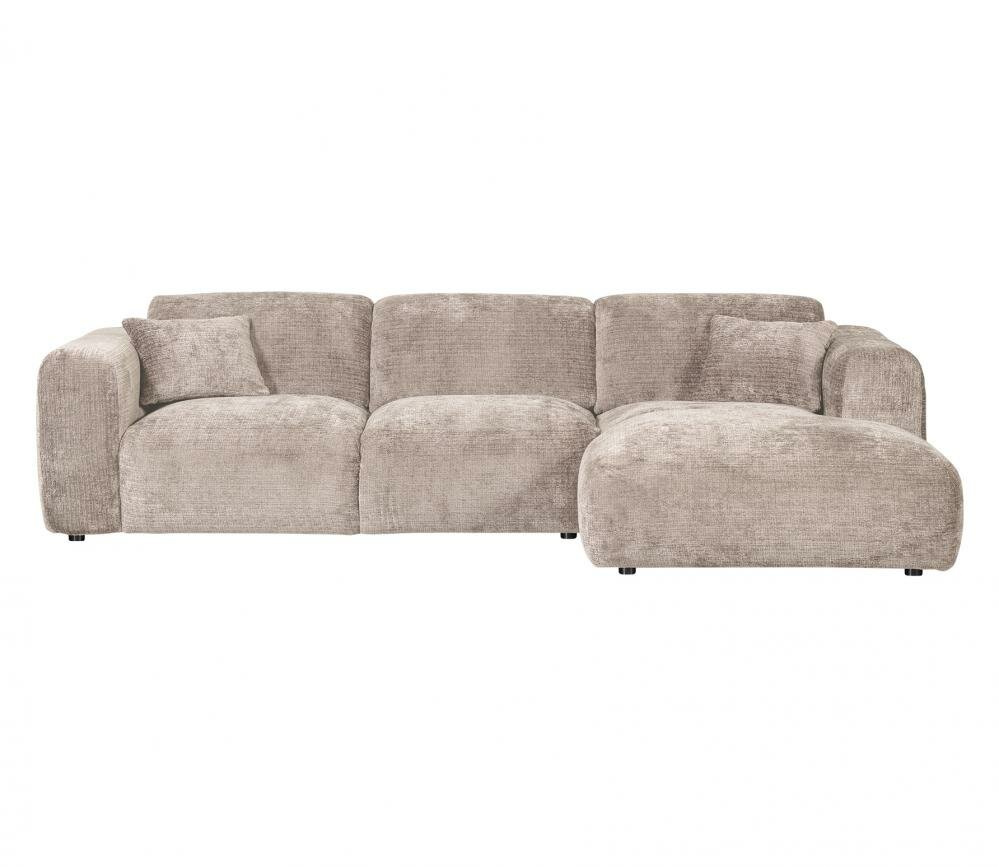 WOOOD Premium Cloud hoekbank Chenille Naturel Rechts