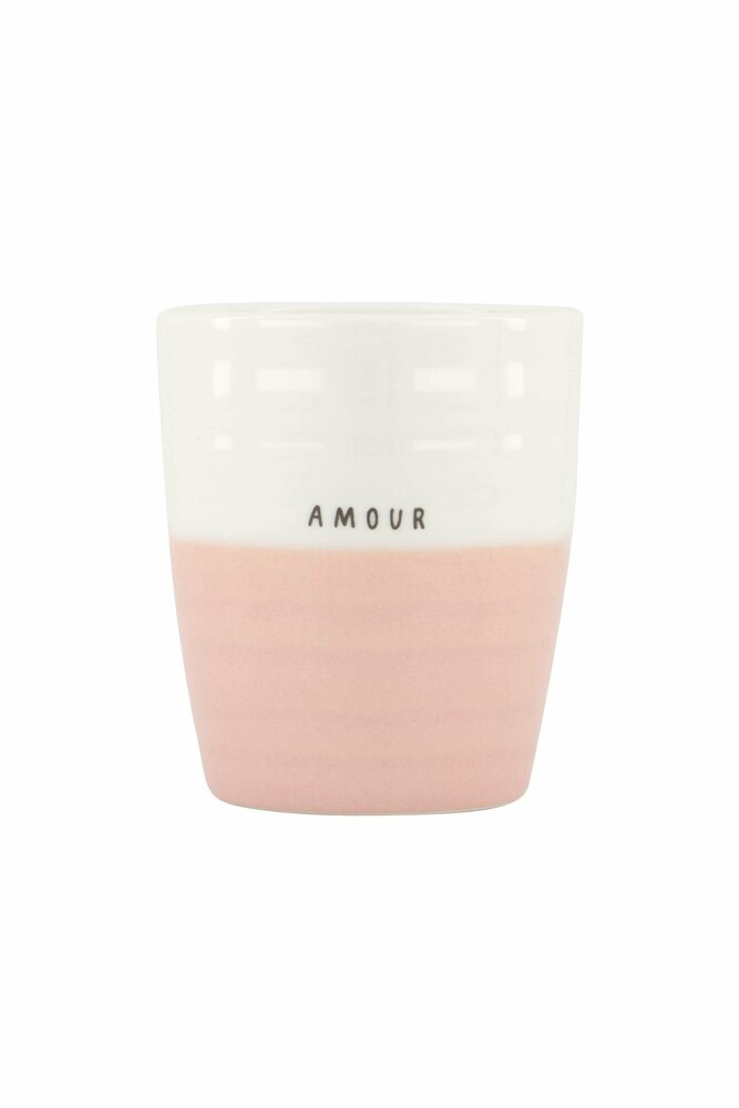 Zusss koffiemok amour wit/roze