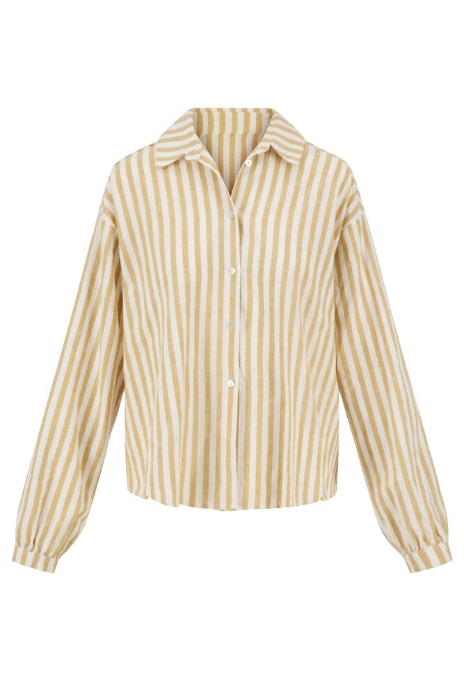 Zusss linnen streep blouse