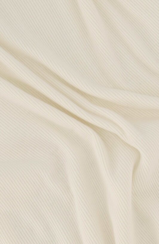 Zusss singlet ronde hals in rib off white