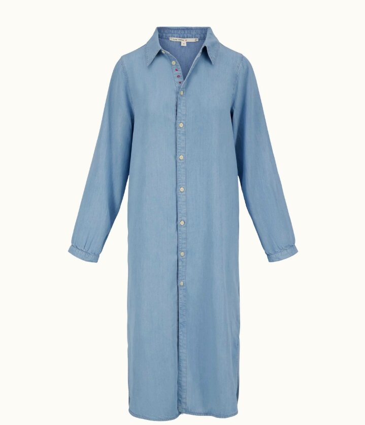 Zusss doorknoopjurk in denim
