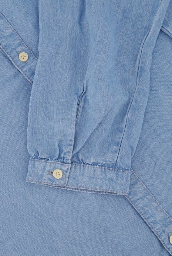 Zusss doorknoopjurk in denim