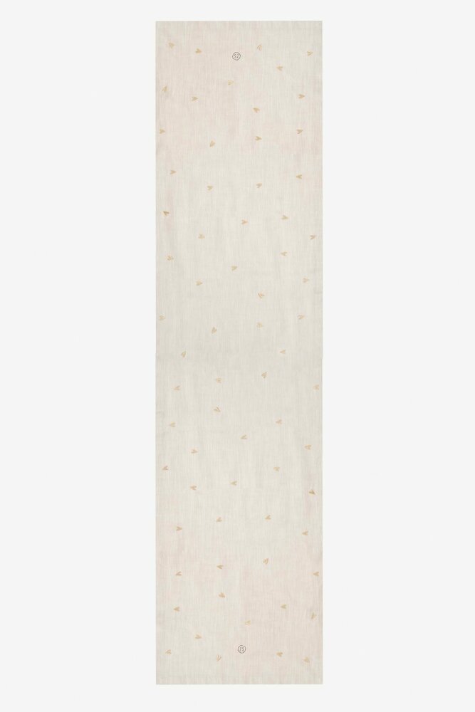 Zusss tafelloper hartjes goud 50x300cm