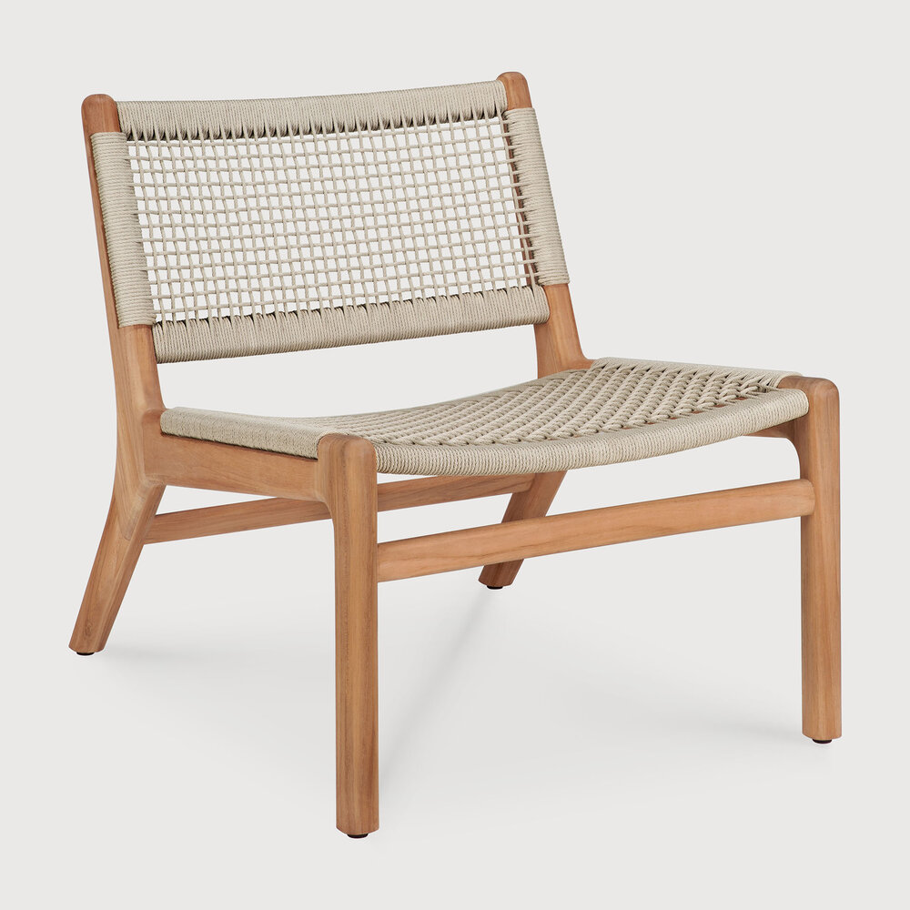 Ethnicraft Jack Woven outdoor loungestoel