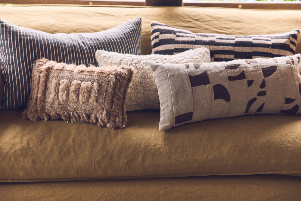 HKLIVING Natural monochrome cushion 70x40 cm 
