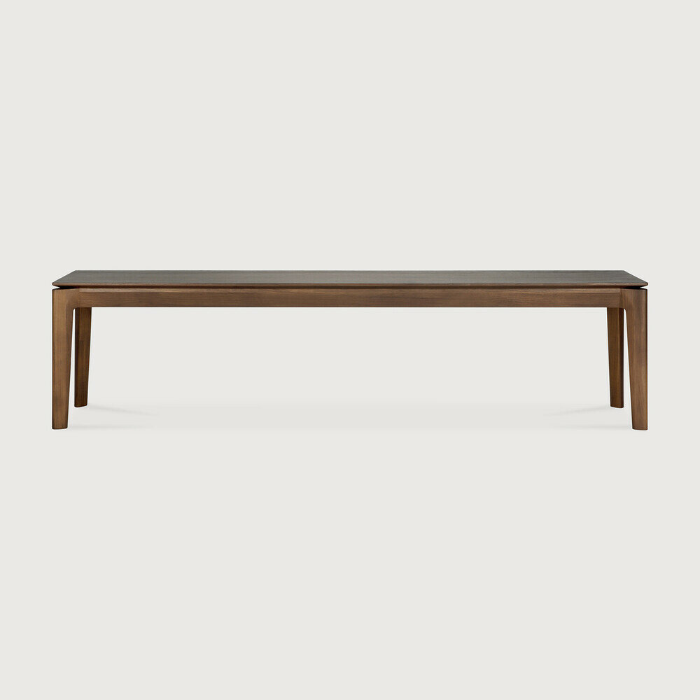 Ethnicraft Bok Bench Varnished Teak Brown 186cm