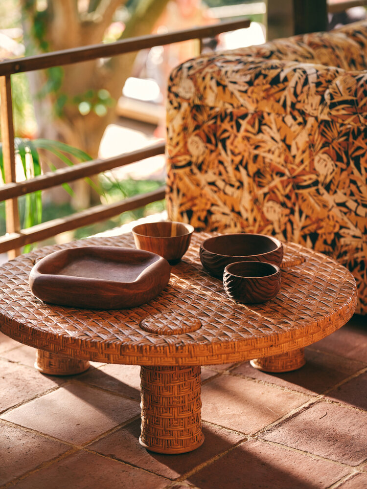 HKLIVING Wooden fruit bowl