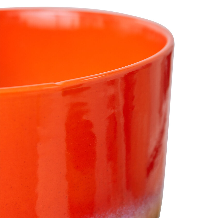 HKLIVING Retro flower pot - cherry red