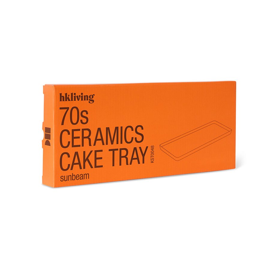 HKLIVING 70s ceramics: cake tray sunbeam