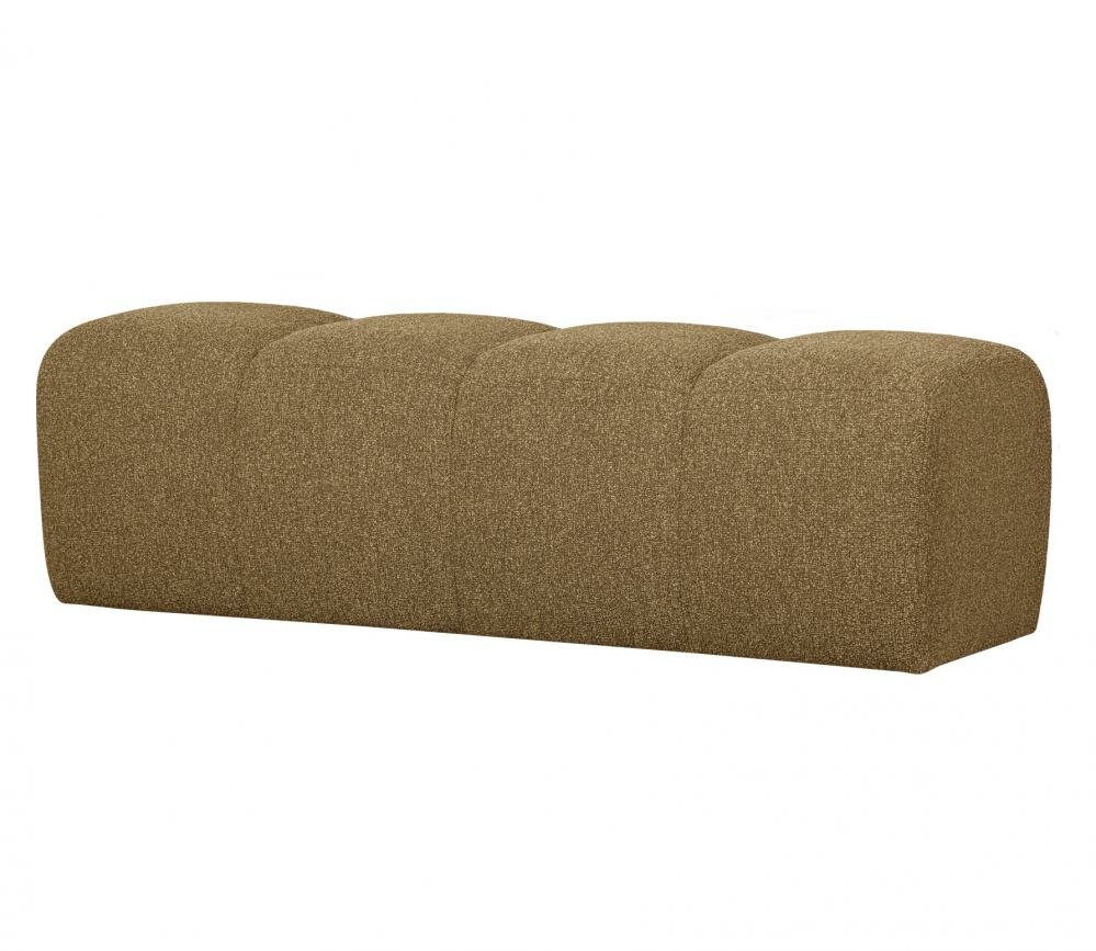 Woood Mojo Eetbankje 164cm Boucl&eacute; Geel/Bruin Melange