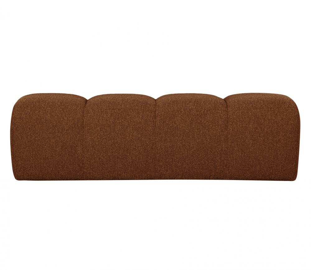 Woood Mojo Eetbankje 164cm Boucl&eacute; Roest Bruin Melange
