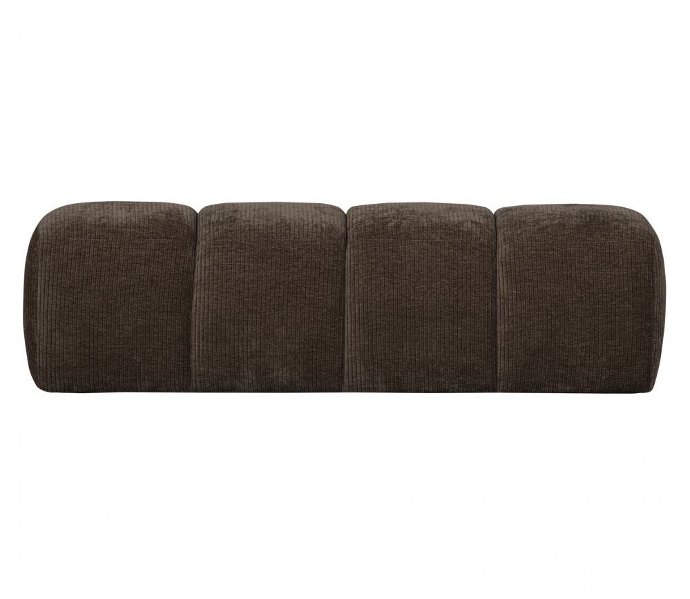 Woood Mojo Eetbankje 164cm Geweven Ribstof Bruin