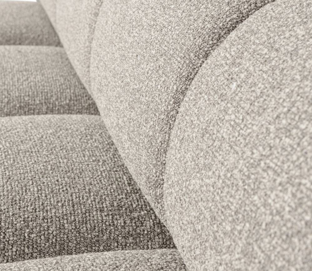 Woood Mojo Eetbankje 164cm Met Rugleuning Boucl&eacute; Beige Melange