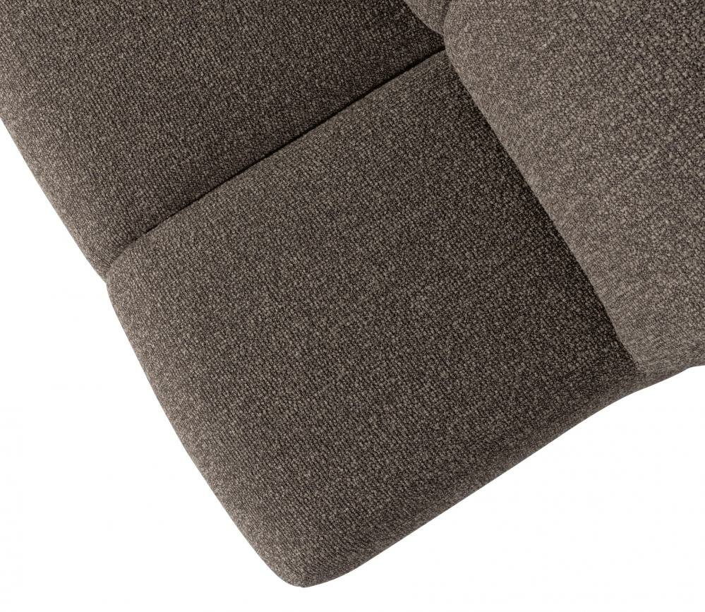 WOOOD Mojo Eetbankje 164cm Met Rugleuning Boucl&eacute; Bruin Melange